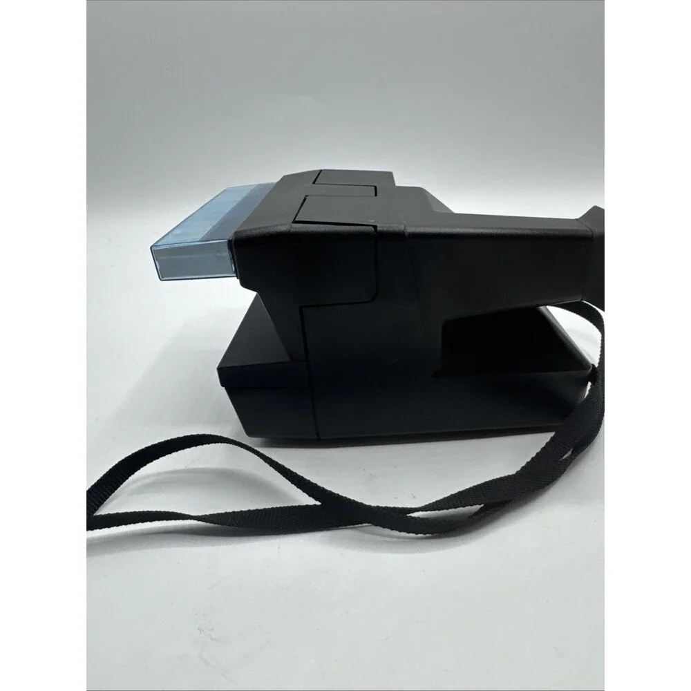 Vintage Original Polaroid OneStep 600 Instant Film Camera Black w/ Strap